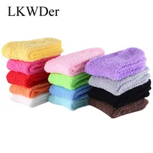 LKWDer 6 пар, женские удобные кашемировые носки, теплые носки для сна, домашние пушистые носки, коралловые бархатные теплые носки, рождественский подарок, Meias