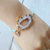 Lii Ji Larimar Drusy Druzy кристалл агат натуральный камень веревка браслет для женщин и мужчин ювелирные изделия Прямая поставка ► Фото 3/3