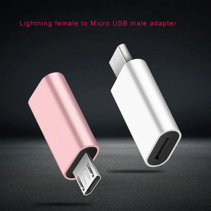 Для samsung huawei Xiaomi Phone Tablet Powerbank 8pin Lightning Female to Micro USB Мужской зарядный адаптер конвертер