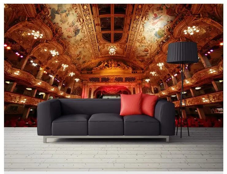

Customized 3d wallpaper 3d tv wallpaper murals Open hole 3 d space background color stereoscopic mural wall church wallpaper