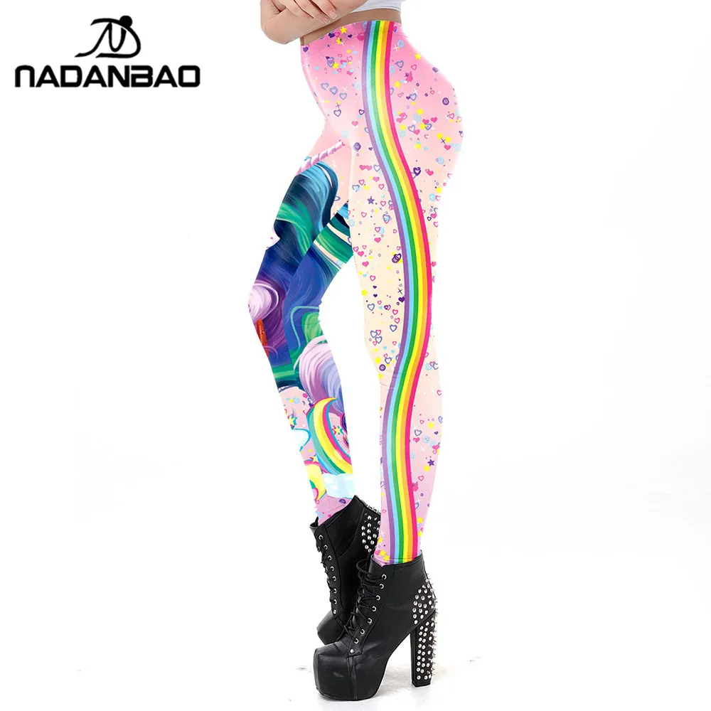 NADANBAO 2019 غالاكسي النساء طماق Kawaii يونيكورن 3D المطبوعة تجريب الإناث Leggin اللياقة البدنية يغطي الرجل زائد حجم Leggins نحيل الجنس