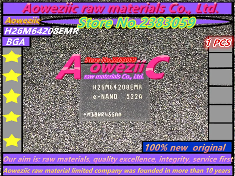 Aoweziic 100% Новый оригинальный H26M64208EMR H26M78002ANR H26M78208CMR H26M78103CCR BGA чип памяти
