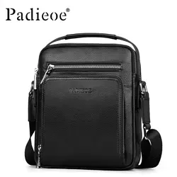 Padieoe горячая Распродажа Роскошный 100% натуральная кожа мужская сумка-мессенджер Повседневная прочная сумка через плечо деловая мужская