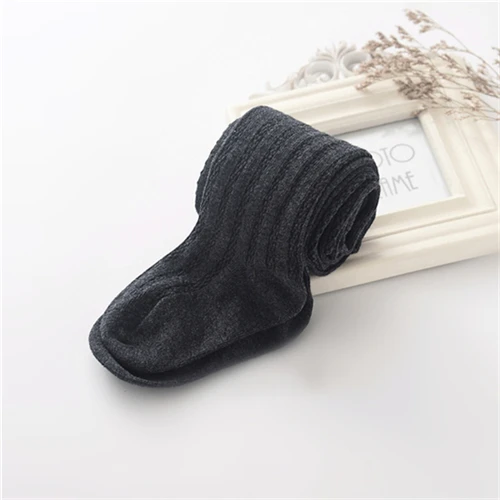 CHSDCSI вертикальные полосатые колготки для девочек, модные зимние хлопковые носки, облегающие полосатые теплые привлекательные нейлоновые носки - Цвет: W047 Dark gray