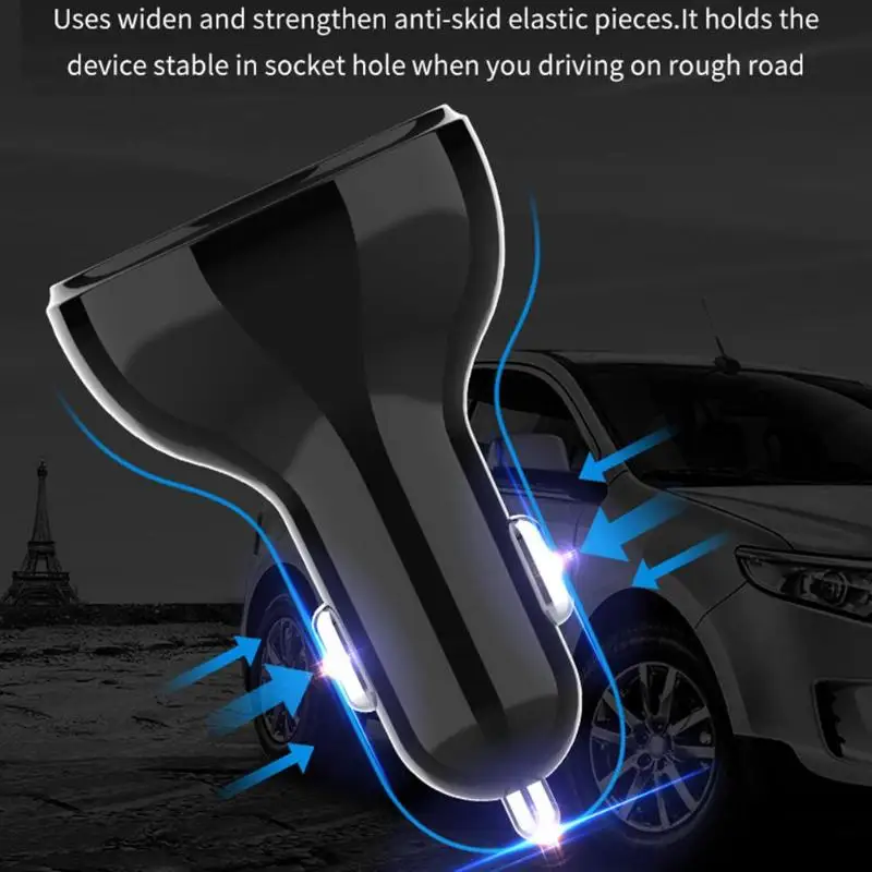 Цифровой дисплей type C + QC3.0 Быстрая зарядка USB автомобильные аксессуары для