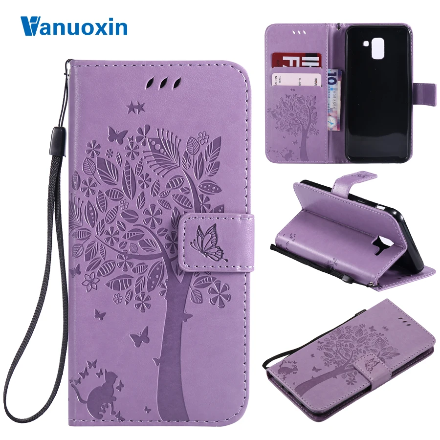 

Phone Cases on for Samsung Galaxy J6 2018 Case J600 J600F Fundas FOR Samsung J6 2018 EU 3D Wallet Magnet Flip Cover Leather Case