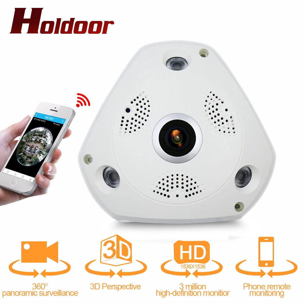 

HD 3MP 3D VR IP Camera Wifi IR Night Vision Fisheye Baby Monitor Panorama Wireless CCTV Smart Camera Security P2P APP View
