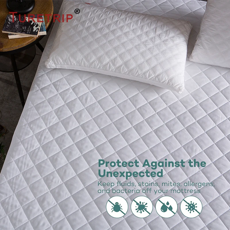 Quilt Padding Waterproof Mattress Cover Fitted Mattress Protector Colchao Waterproof Sheet Bed Protector