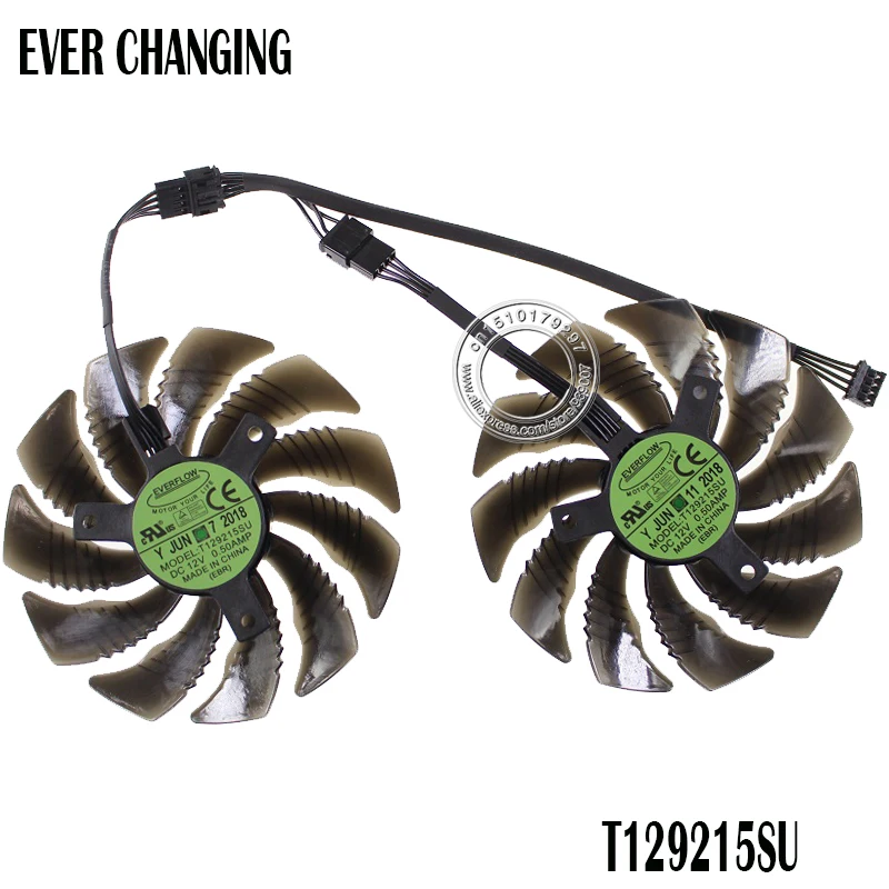 88MM T129215SU 12V 4Pin Cooling Fan For Gigabyte  GTX1060 GTX1070  Cooler Fan 