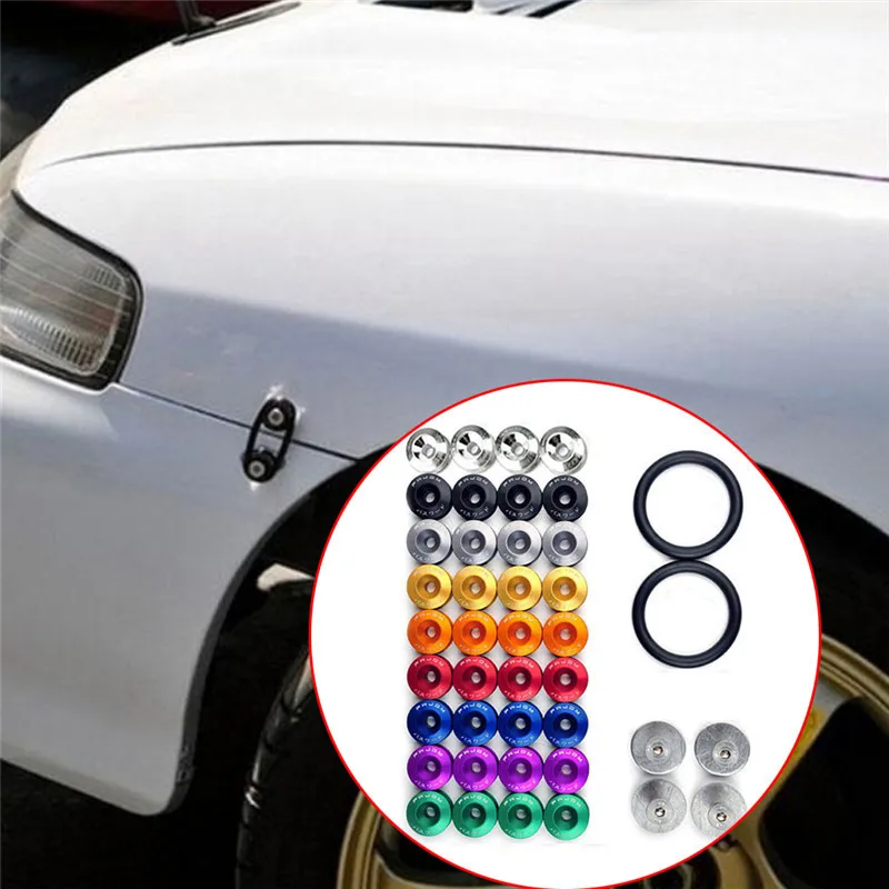 JDM автомобильный Передний Задний бампер люк крепежная Пряжка гайки Болты