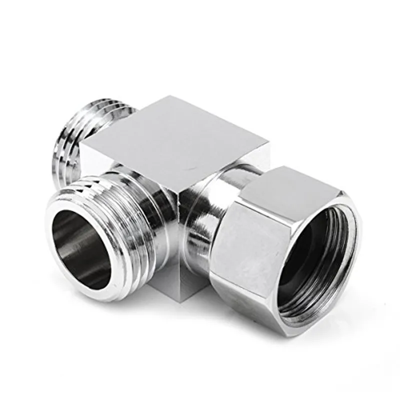 Rolya G1/2 &quotлатунь хром 3 Way Diverter T образный адаптер клапан для ванной туалета Биде