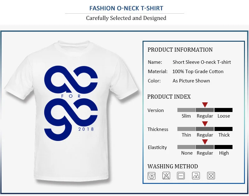 Funny T-Shirt Prevalent Round Collar AC for GC 2018 100% Cotton Man Tops Shirt Summer Short Sleeve Tee-Shirts Drop Shipping AC for GC 2018