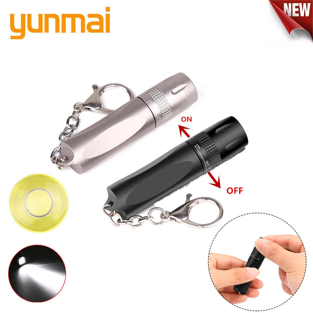 

YUNMAI 2019 New Portable Mini Penlight T6 2000LM LED Flashlight Torch Pocket Light Waterproof Lantern AA Battery Powerful Led