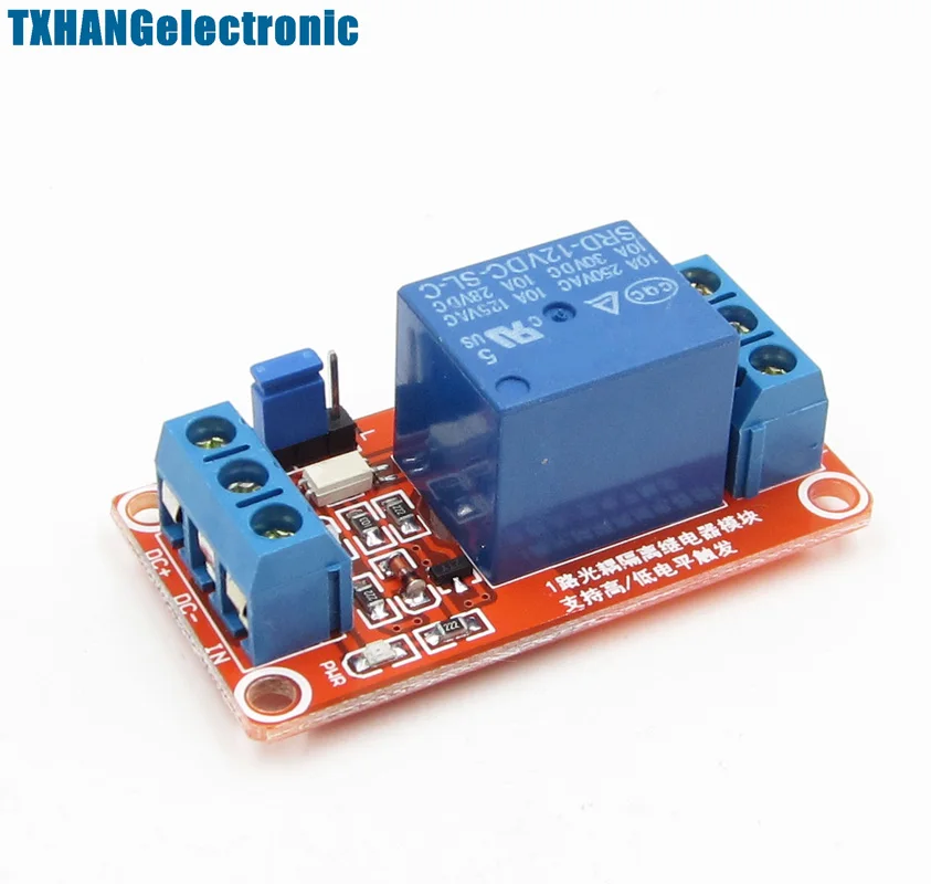 12V 1 Channel Module With Optocoupler Isolation High and Low Level Trigger Relay (3)