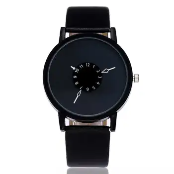 

Fashion student Watches Girl brand Fashion dress ladies Watch Leather Stainless women personality turntable Luxury WristWatch