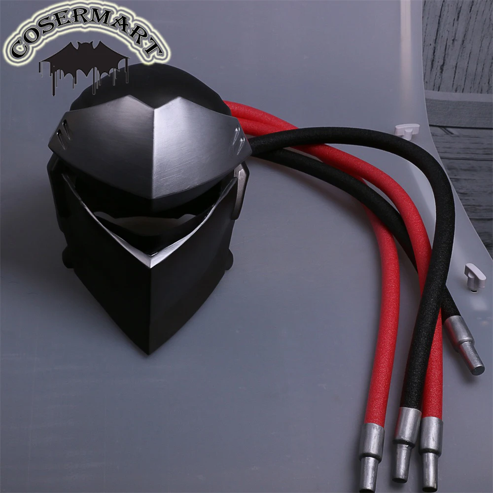 New Over and watch Genji Overhead Mask Cosplay Costumes PVC OW Helmet Game Halloween Party Prop (3)