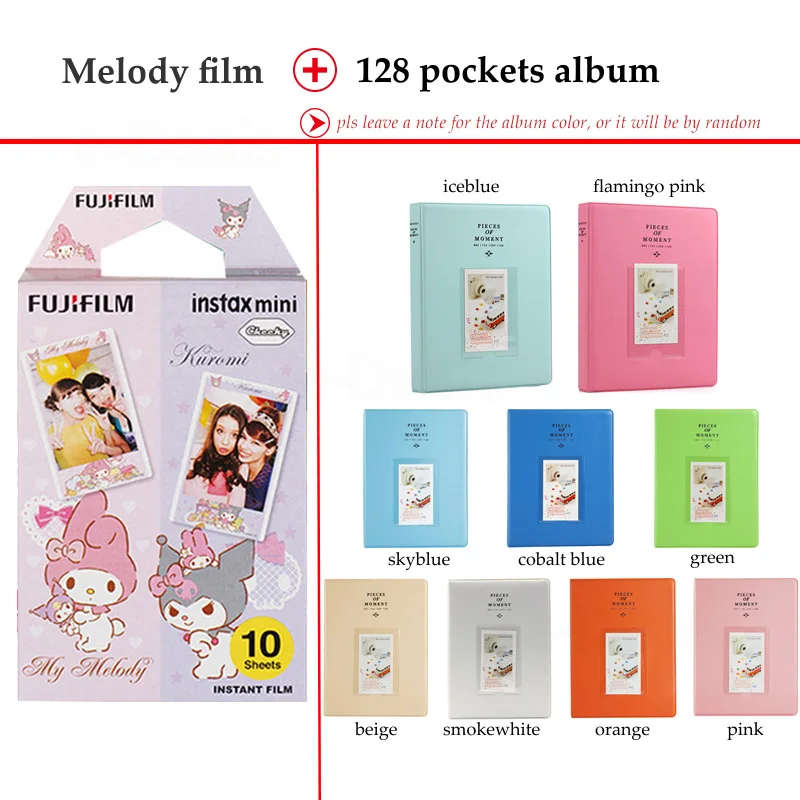 Fujifilm Instax Mini Film Melody 10 листов fr 9 8 + 7s 70 90 25 мгновенный Polariod камера смартфон принтер SP 2