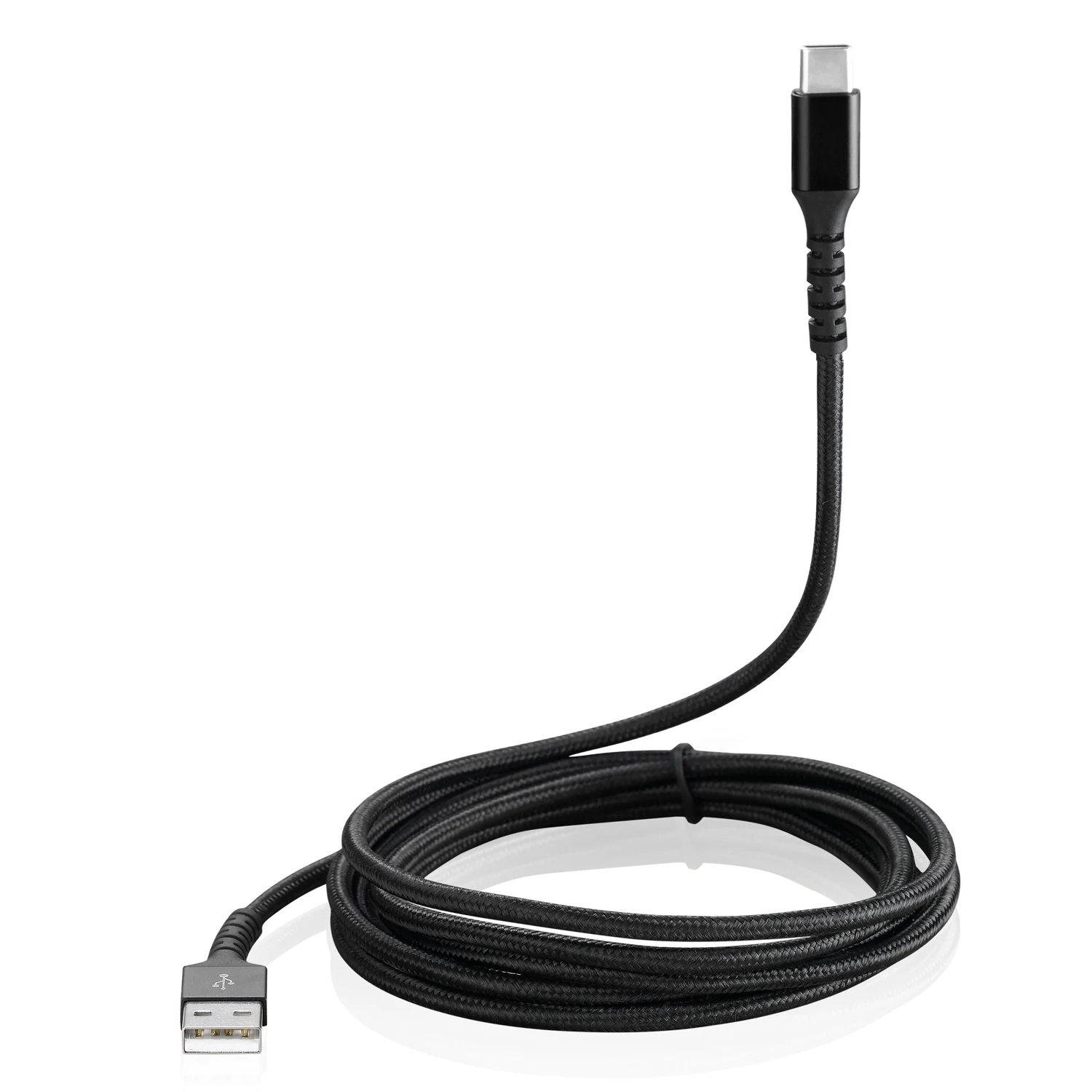 Кабель быстрой зарядки Bochara Плетеный 4 а USB Type C фольга + экранированный для