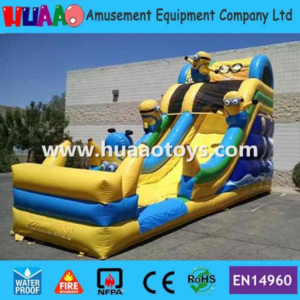 

Commercial minions inflatable Water Slide with CE blower and PVC bag and repair kit