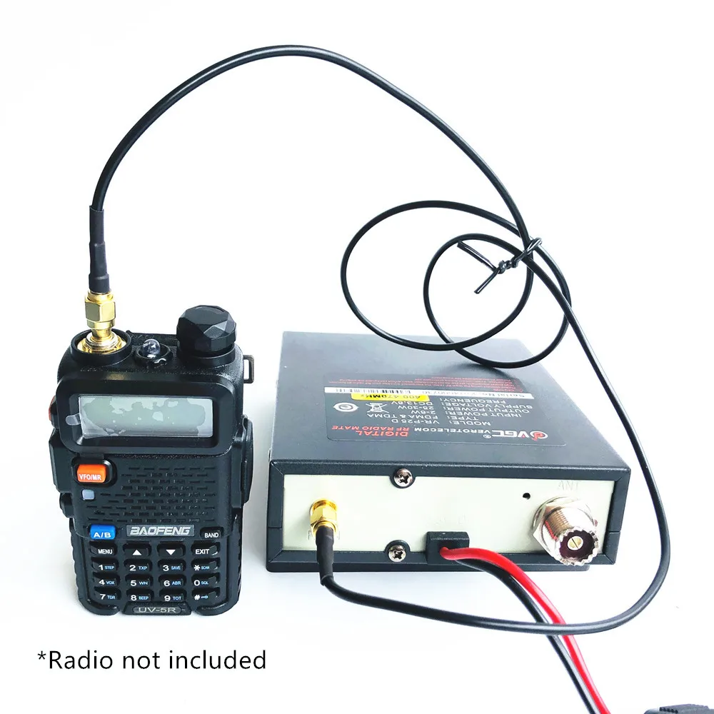 

radtel VR-P25 20-40W Walkie Talkie Amplifier Support Analog and Digital Modes DMR/DPMR/NXDN Compatible with Radios: BaoFeng,TYT,