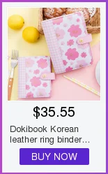 Dokibook корейский кожаный переплетный блокнот A5A6A7 планировщик, ежедневник, личный дневник, книга, канцелярские товары, школьные принадлежности