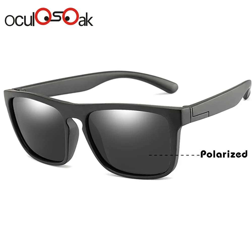 Oculosoak/Модные Детские поляризованные солнцезащитные очки фирменного дизайна для мальчиков и девочек, квадратные солнцезащитные очки, детские оттенки, очки Oculos de sol Gafas