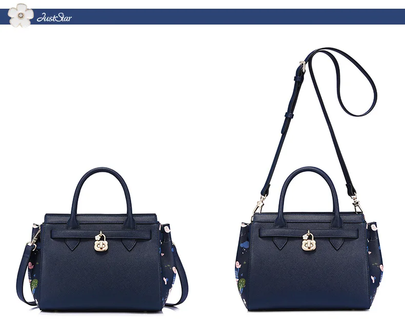 Just star women leather handbag 8-1