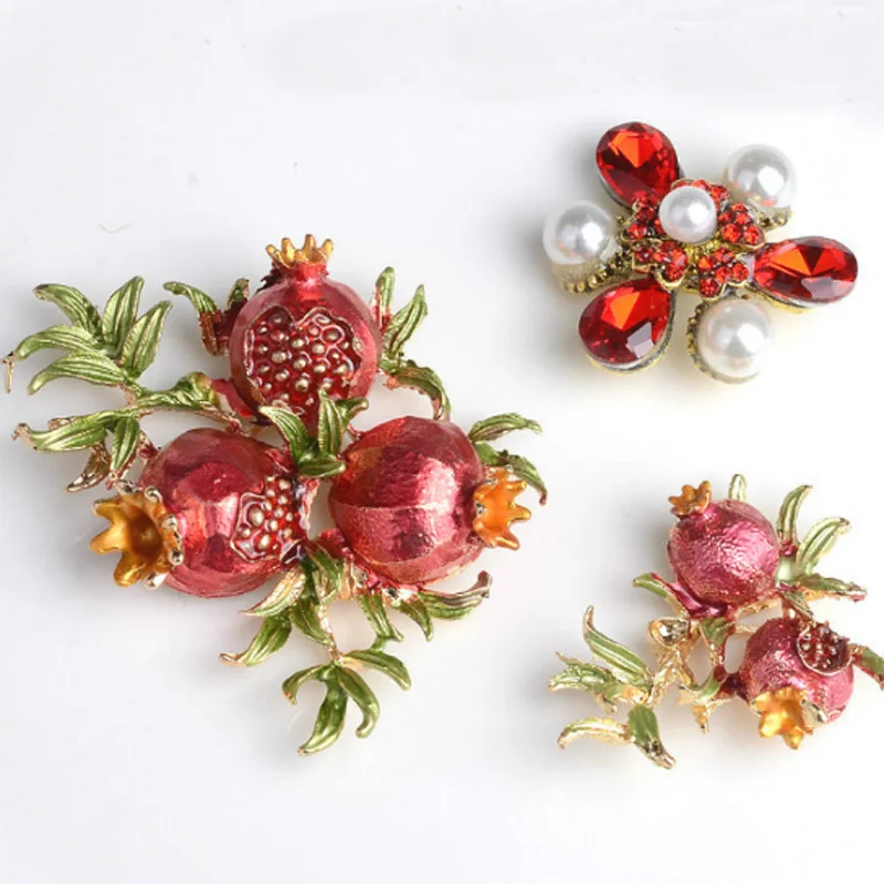 

5Pcs Fashion Pomegranate Charms Pendant New Flowers Handmade Charms DIY Pendant Jewelry for Bag Headwear Accessories