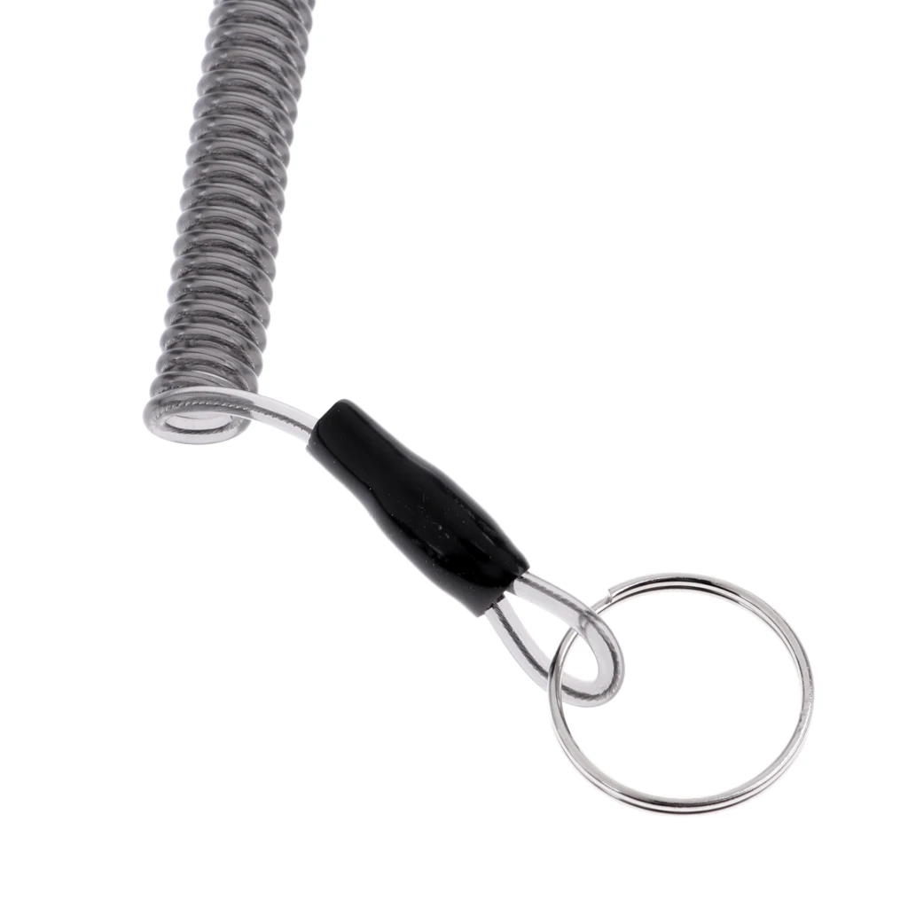 5pcs Pack Fishing Lanyards Boating Fishing Ropes Secure Pliers Lip Grips Camping Carabiner Secure Lock Fish Tools Accessories