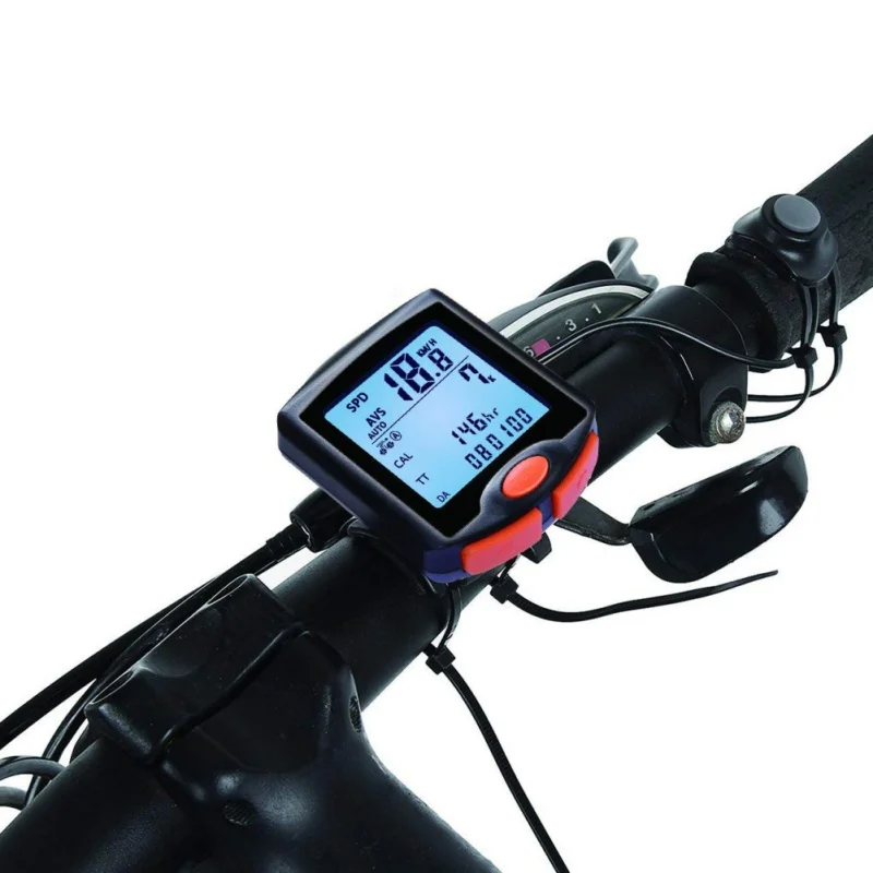 

Waterproof Bike Computer Bicycle Speedometer Cycling Odometer Speeding Alert Stopwatch Multi Function Display With Backlight
