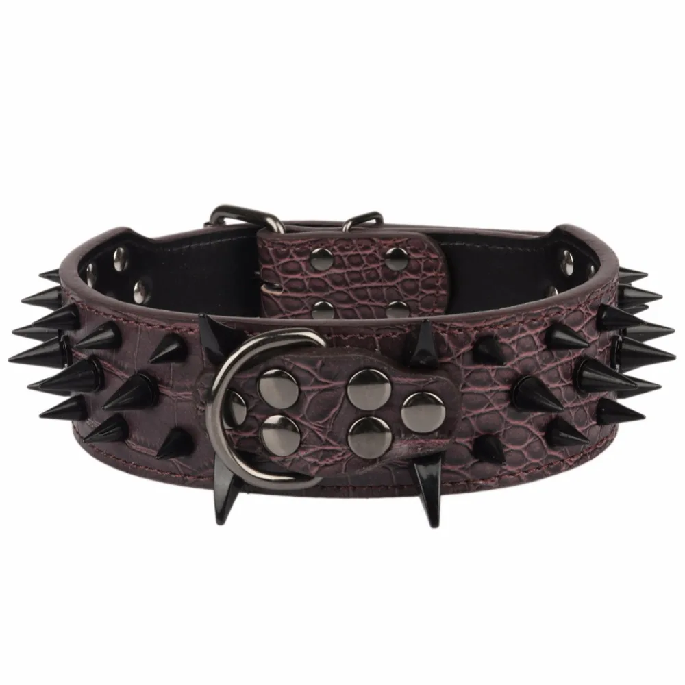 PipiFren Spiked Big Dogs Collars Accessories Rivet For A Large Dog