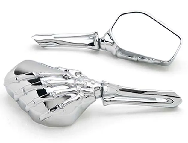 

Chrome Custom Motorcycle Skeleton Bone Mirrors For Honda VTX 1300 C R S RETRO