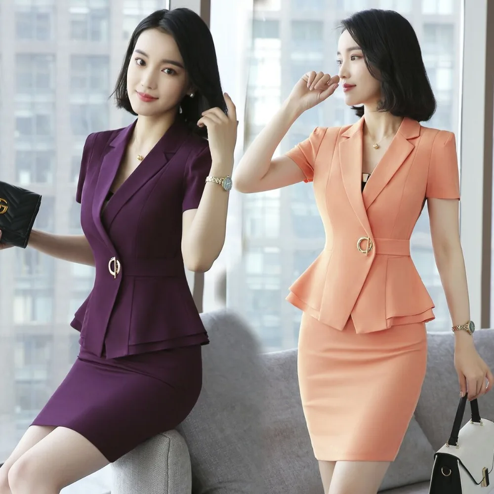 

Office lady set two pieces women blazers and mini skirts korean style fashion suit and hot skirts spring/autumn women slim sets
