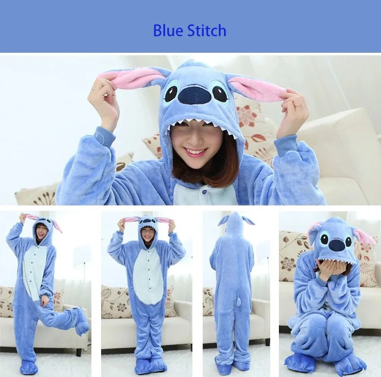 Blue Stitch Costumes Primark Animal Pajamas Piece Couples Pajamas | thepadoctor.com