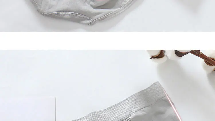 Women Pure Cotton Panty Mid Waist Breathable Trigonometric Panties Female Seamless Underwear Body Shaping Briefs Dropship (5)