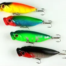 80 мм 400 шт. поппер для рыбалки приманки 8 см 14.3 G верхний вода поппер для рыбалки снасти жёсткая приманки 4 цвета два для рыбалки крюк воблеры рыбалка pesca