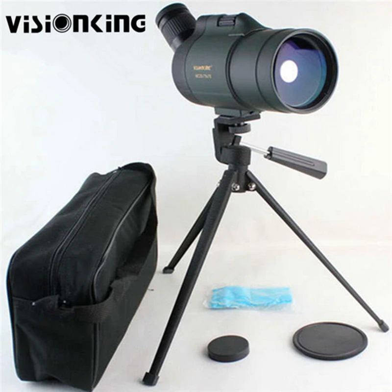 Visionking 25-75x70 водонепроницаемый охотничий зрительный прицел оптический прицел монокулярный телескоп для наблюдения за птицами/гольфа/съемки со штативом