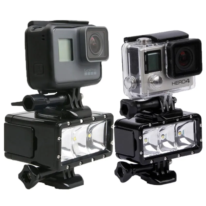 Para GoPro Hero 6 5 Luz De Buceo SJCAM 300lm Accesorios impermeables bajo el agua
