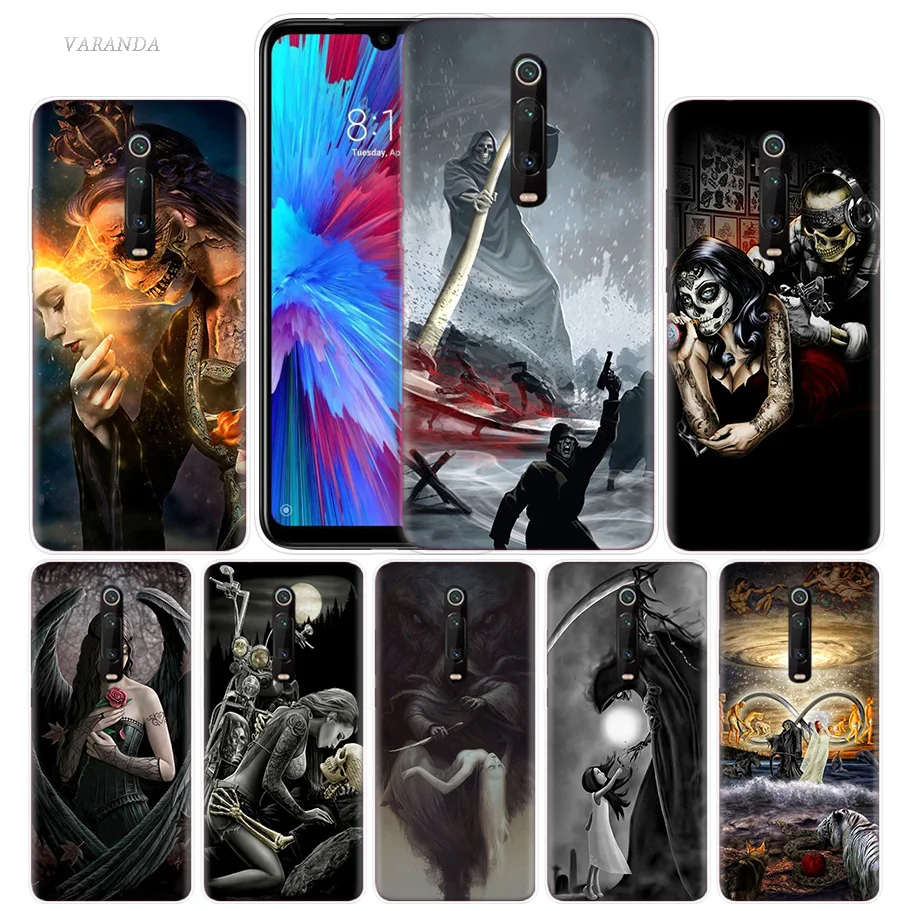 

Prayer Skull Girl Case for Xiaomi Redmi Note 7 7S K20 Y3 GO S2 6 6A 7A 5 Pro MI Play A1 A2 8 Lite Poco F1 Silicone Phone Bags