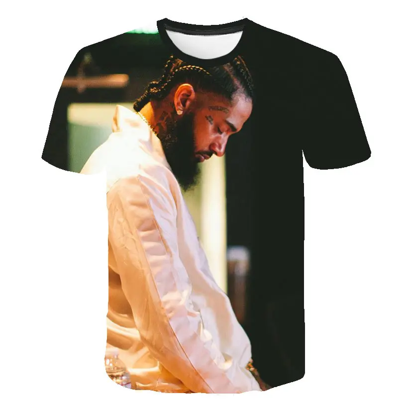 

3D Hip Hop nipsey hussle t Shirt Rapper men/women classic t shirt Summer soft Short Sleeve Harajuku nipsey hussle quality tshirt