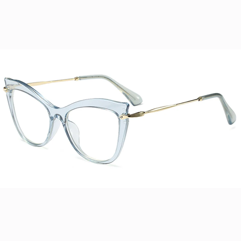 Bellcaca, оправа для очков, женские очки для близорукости, по рецепту, компьютерные оптические прозрачные линзы, оправа для очков в стиле кошачьи глаза для женщин, BC690 - Цвет оправы: BC690 C3