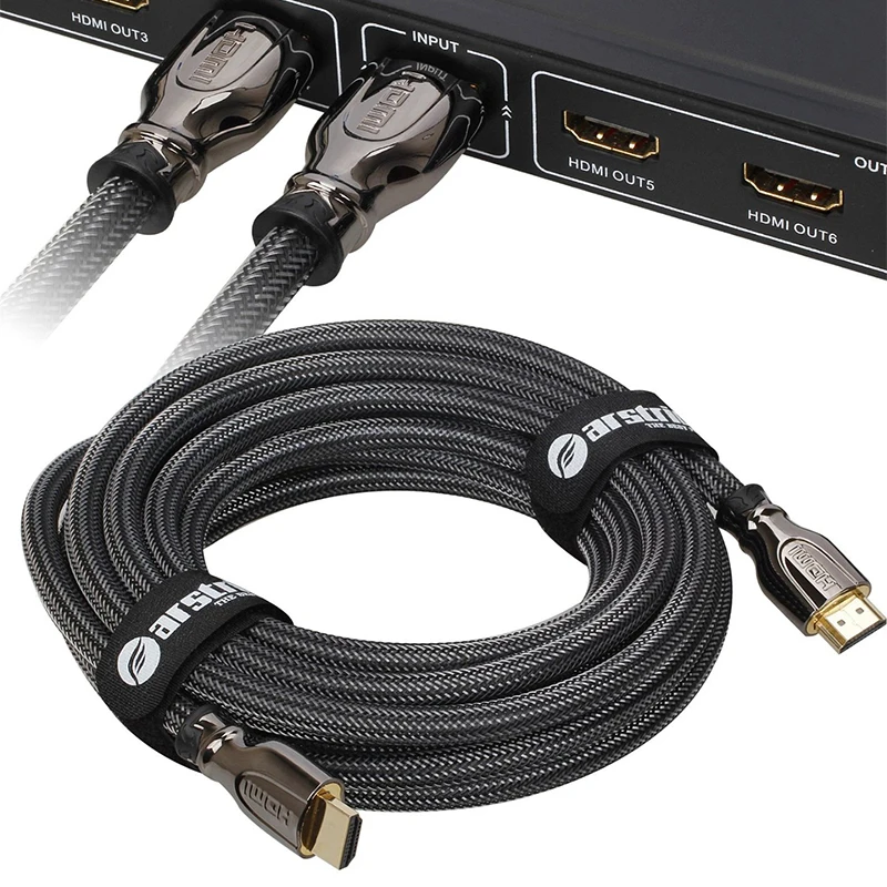 

SZBITC HDMI to HDMI Cable 2.0 3D 4K 60FPS Gold-plated Connector 1m 1.5m 2m 3m 5m 8m 10m For HD TV LCD PS3 Projector HDMI cable