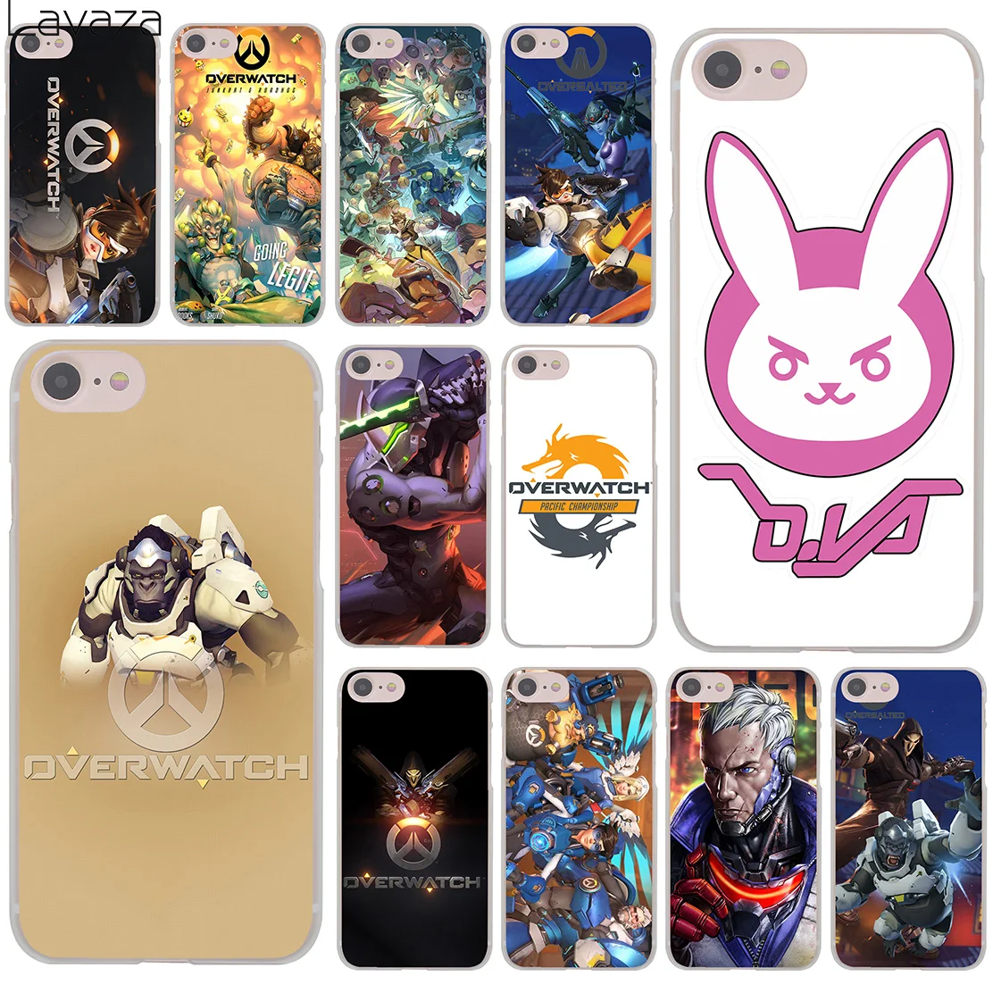 

OverWatch ow WINSTON Orisa Tracer 76 8Plus Hard Phone Cover Case for iPhone XR X 11 Pro XS Max 8 7 6 6S 5 5S SE 4S 4 10