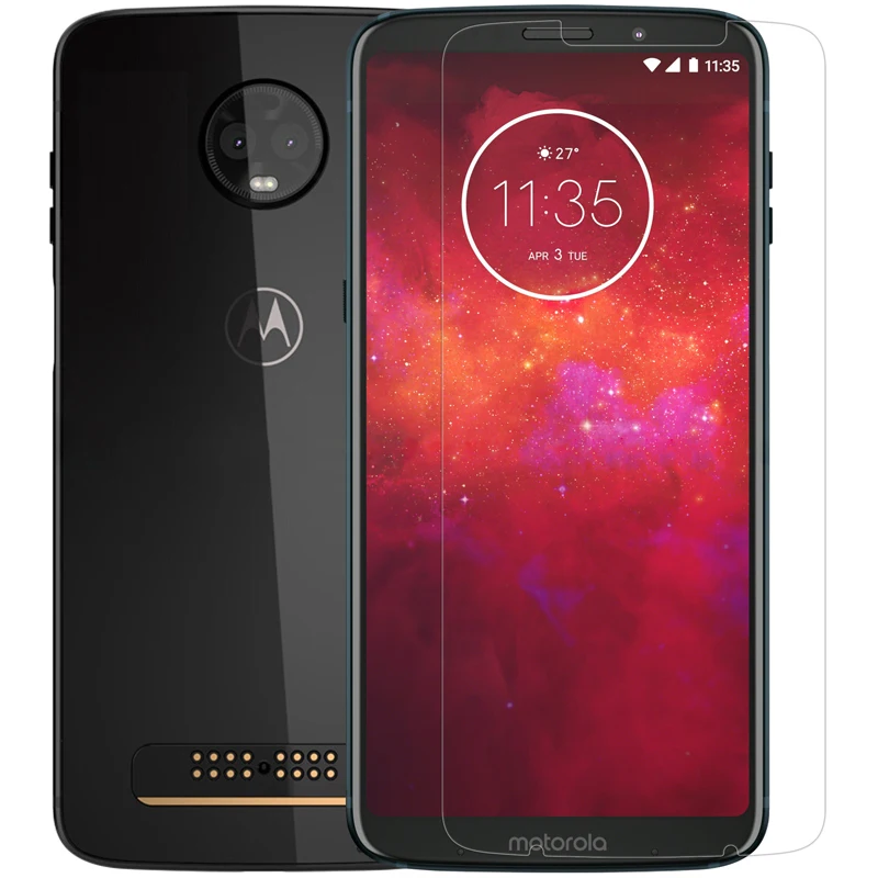 2PCS 2.5D Tempered Glass For Motorola Moto Z3 Protective Film Explosion