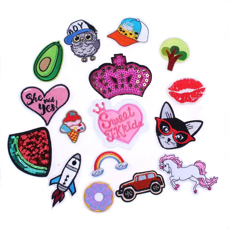 Prajna Anime Coeur Patch Licorne Arc En Ciel Hibou Patch