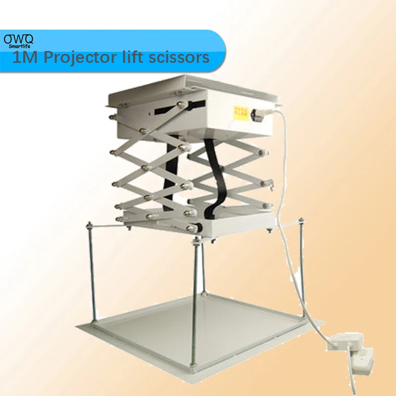 1M Projector bracket motorized electric lift scissors with Remote