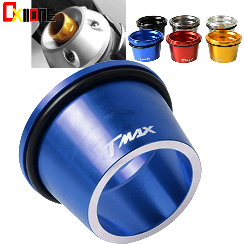 

6 Colors Motorcycle CNC Aluminum Exhaust Pipe Muffler Tail Port Cover Cap For Yamaha Tmax530 2012 2013 2014 2015 2016 2017