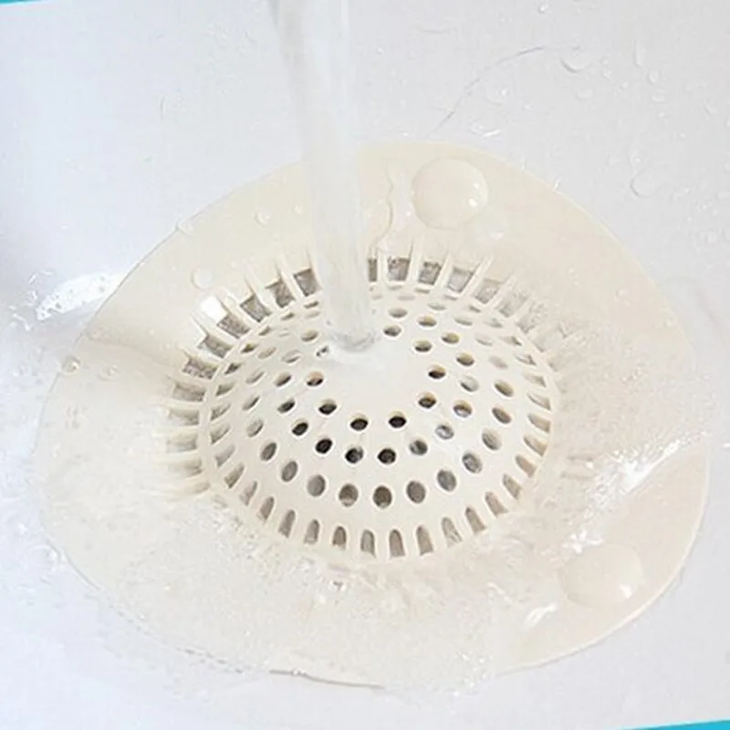 2pcs/lot bathroom hair filter suction cup sink outfacing filter