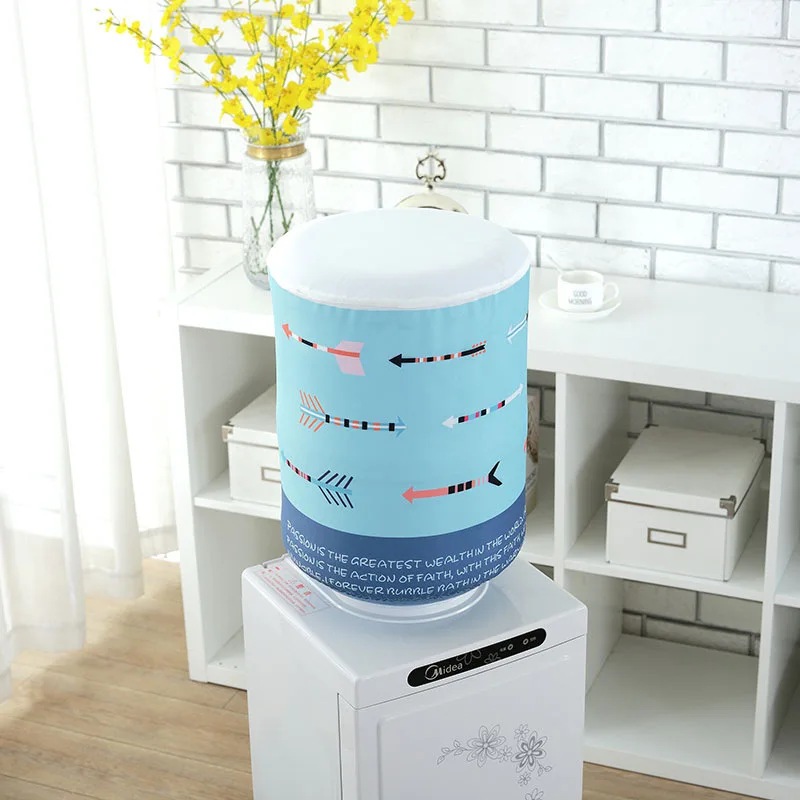 Polyester Printed Water Dispenser Dust Cover Korean Cartoon Floral Creative Drinking Fountains Water Dispenser Cover