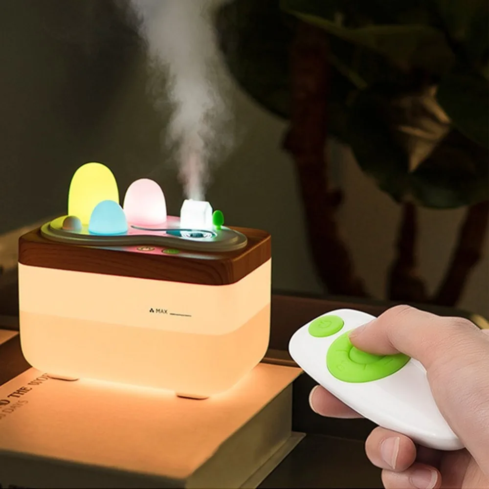 

420ml Lavender Air Ultrasonic Humidifier Essential Oil Diffuser Atomizer Air Freshener Mist Maker with LED Night Light